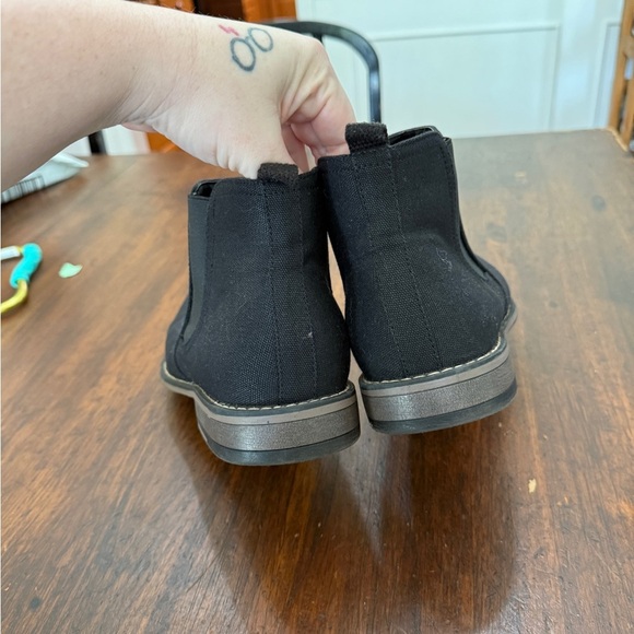 Perry Ellis Black Square Toe Boots Size 12 Men’s - Picture 5 of 8